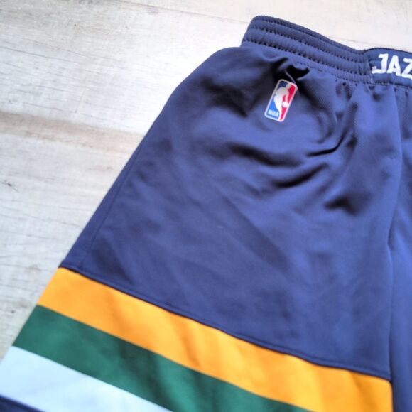 Utah Jazz Adidas NBA Basketball Shorts Men's M Player Issued Team - Picture 2 of 8